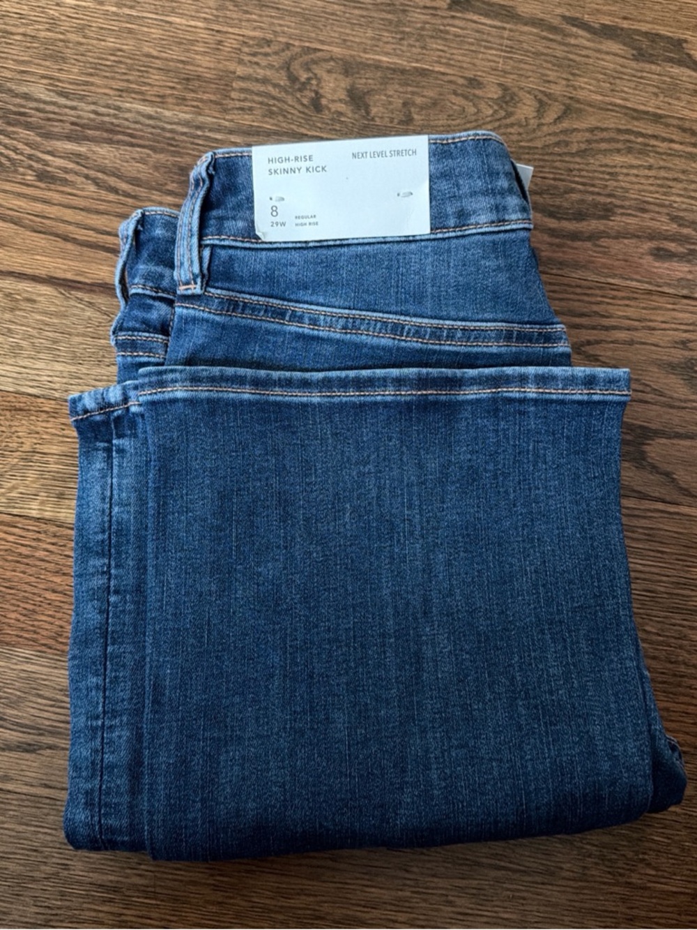 American Eagle Outfitters High-Rise Skinny Kick Jeans - Blue